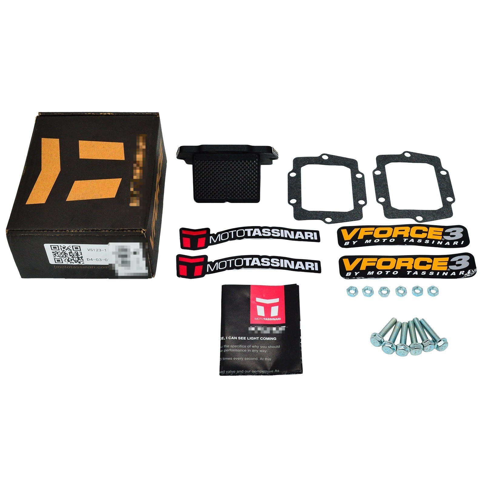 V308A Moto Tassinari V-Force 3 Carbon Fiber Reed Valve for Kawasaki KX250 87-04