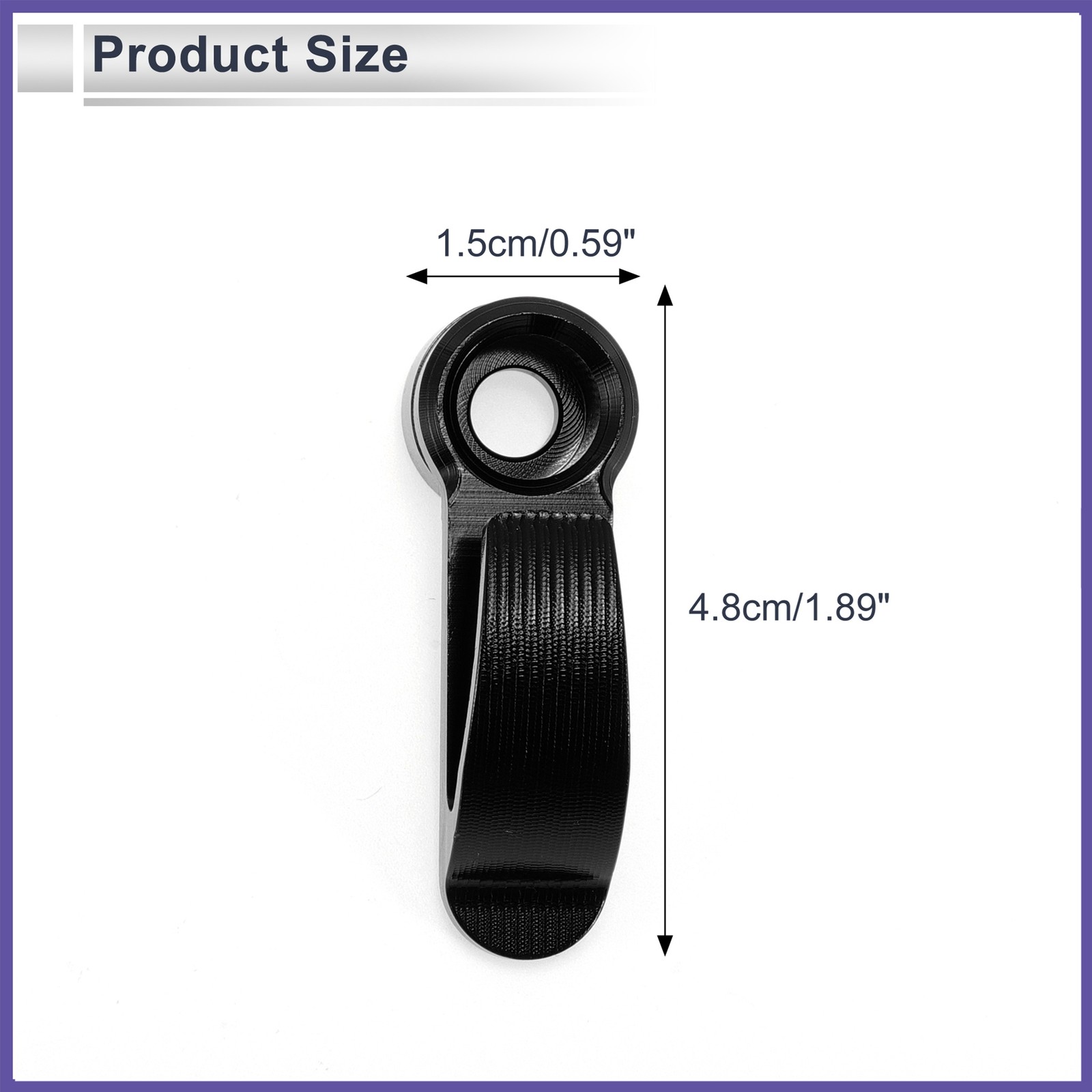 1Set Universal Motorcycle Handlebar Hook Load-Bearing Capacity Black