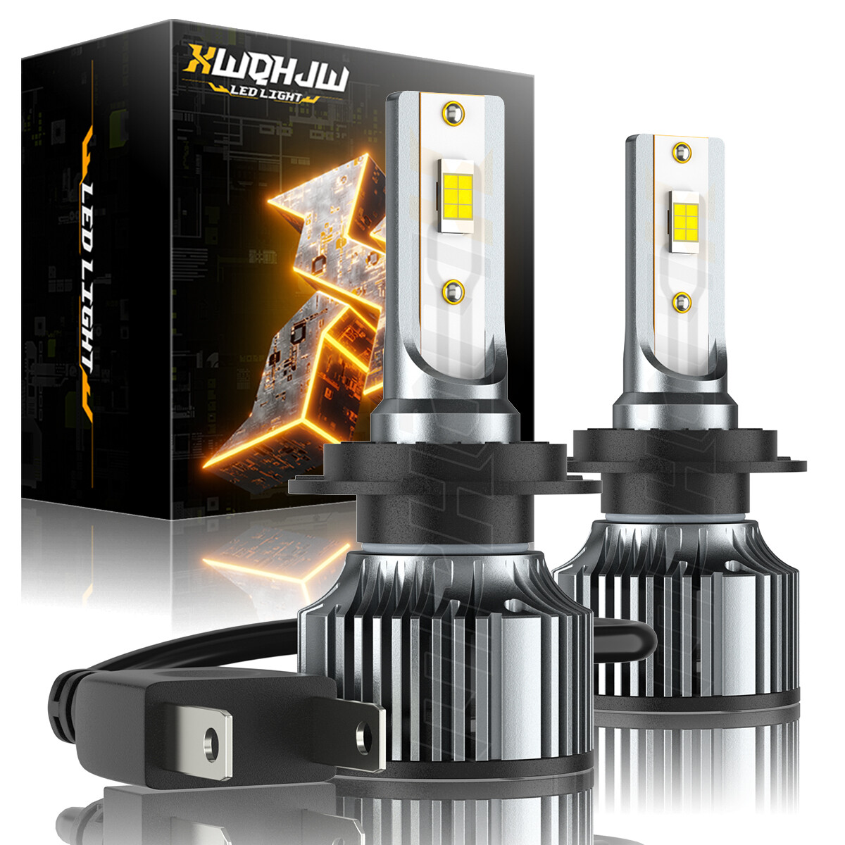 For Honda Silver Wing 600 Motorcycle LED Headlight H7 6000K Bright White Bulbs