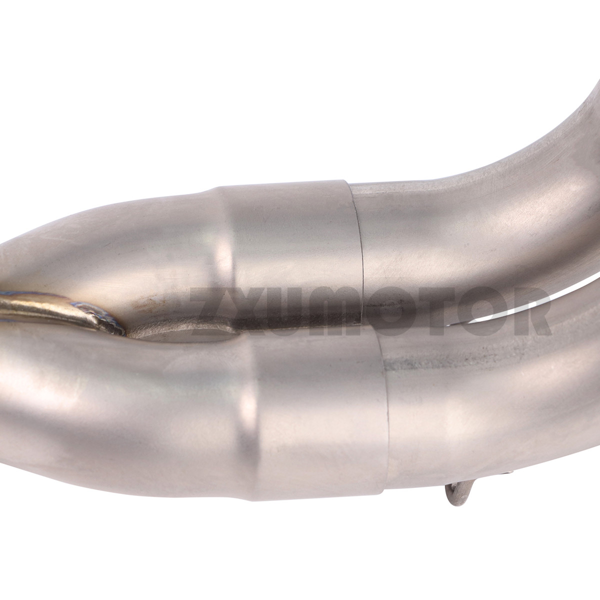 Opended Titanium Exhaust Front Pipe For CF-Moto 450MT 2024 2025 Stock Muffler