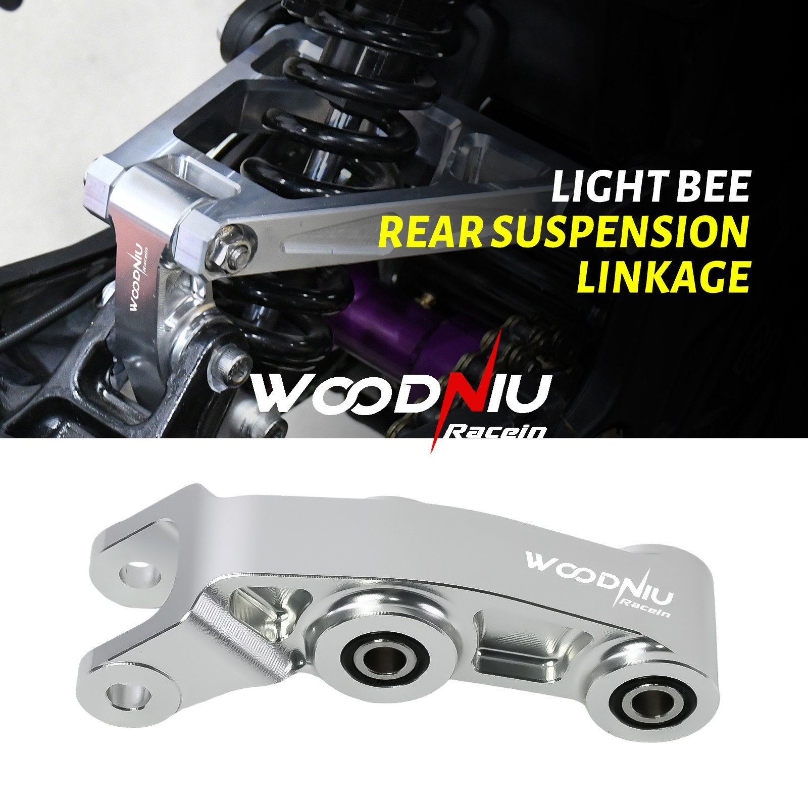 CNC Aluminum Alloy For Surron Light Bee X S Rear Suspension Linkage Billet Shock