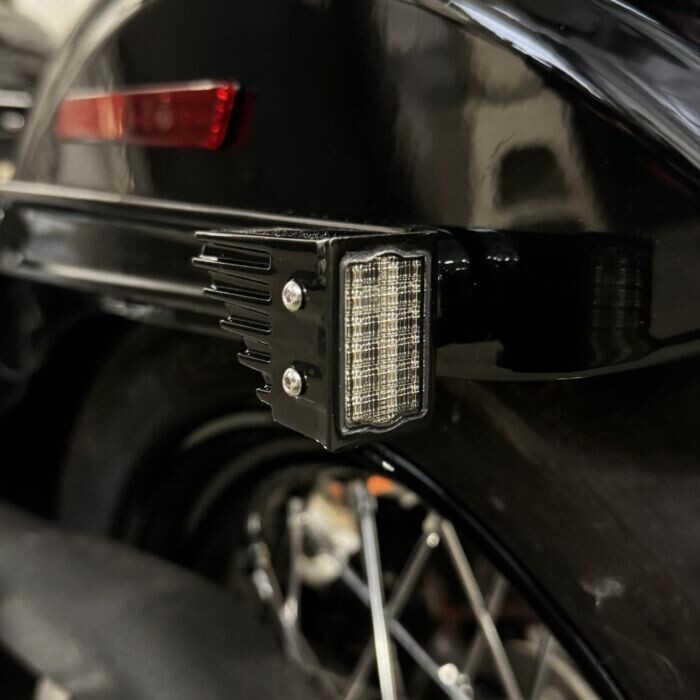 Custom Dynamics Rear Strut Mount Turn Signals Harley M8 Softail Black LED Smoke