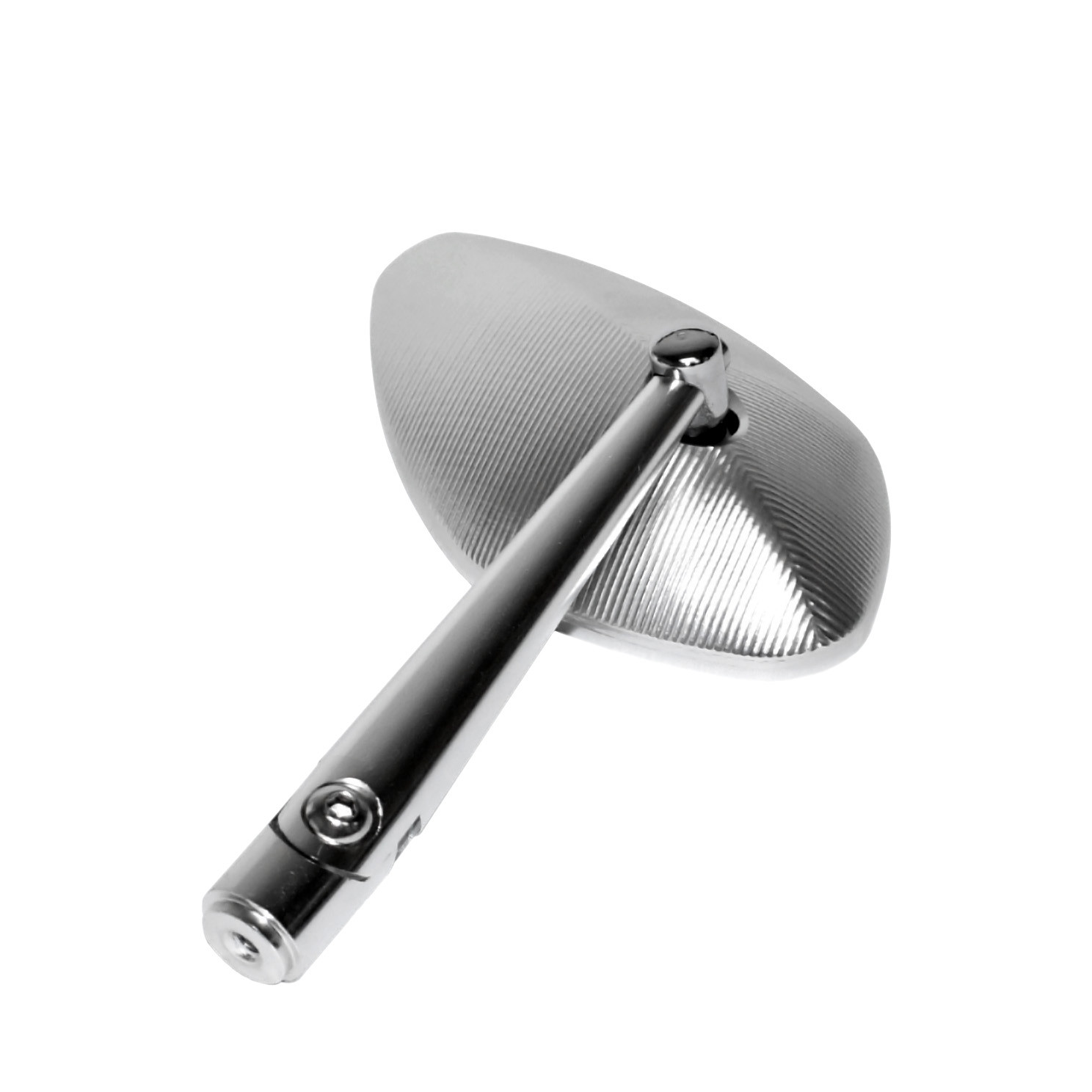 Motorcycle CNC Billet Aluminum Rearview Mirror Silver Solid High Quality New