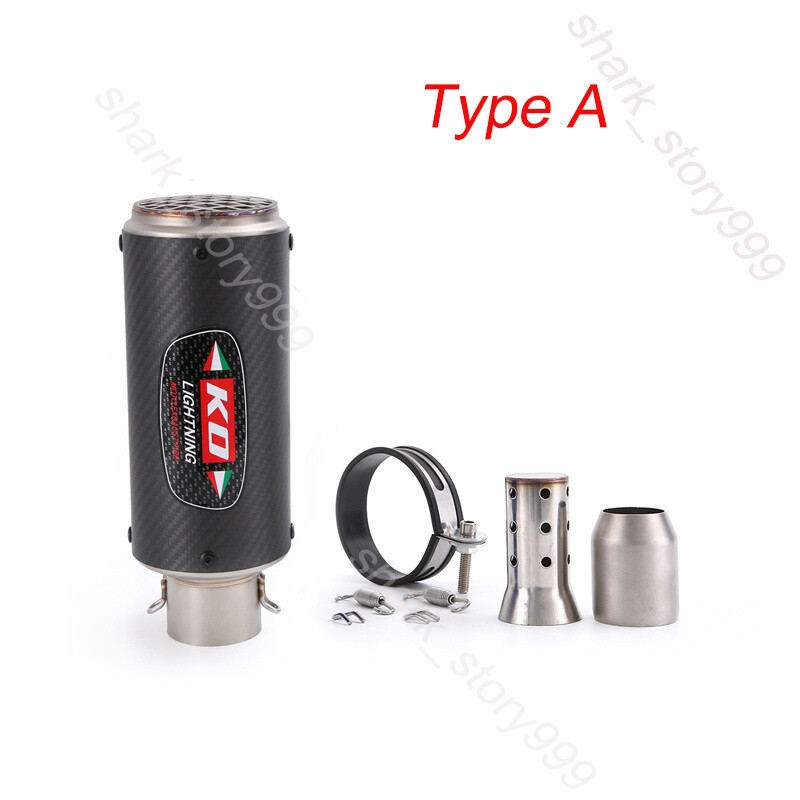 51-38mm Motorcycle Street Bike Exhaust Tips Muffler Pipe With DB Killer Silencer