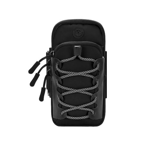 Motorcycle Handlebar Storage Bag Waterproof 8x1x4 Inch USB Charging Port Nylon