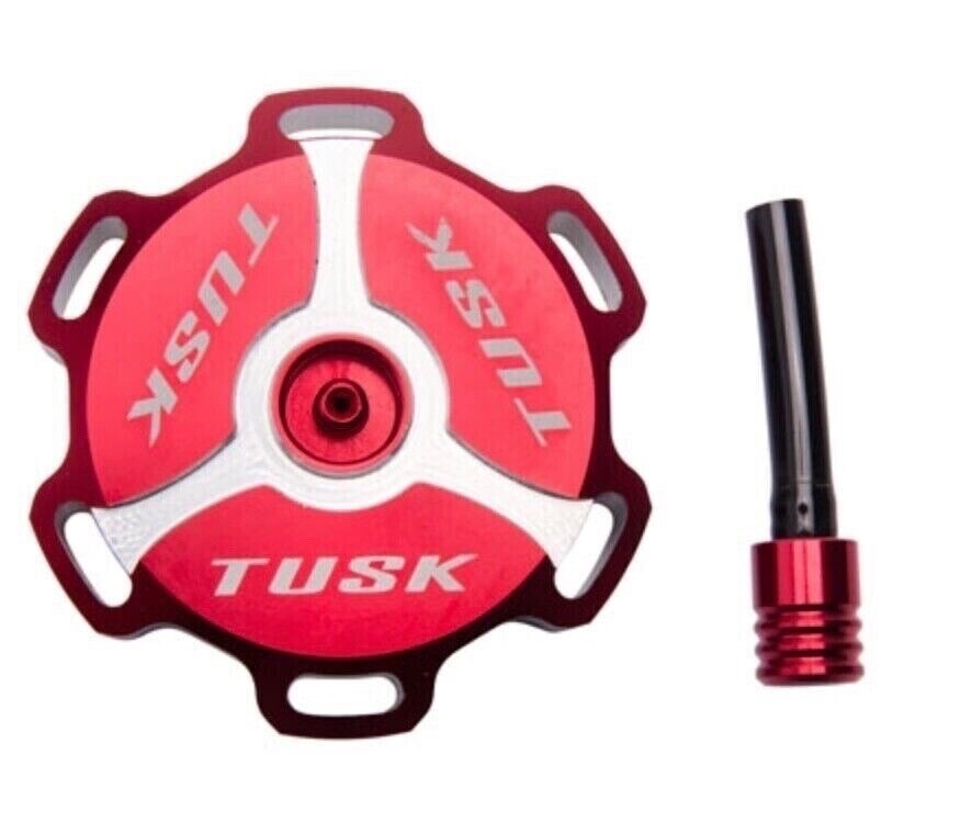 Tusk Gas Cap 2002-2016 Honda CRF450R CRF 450R Fuel Petrol Tank Lid Aluminum Red