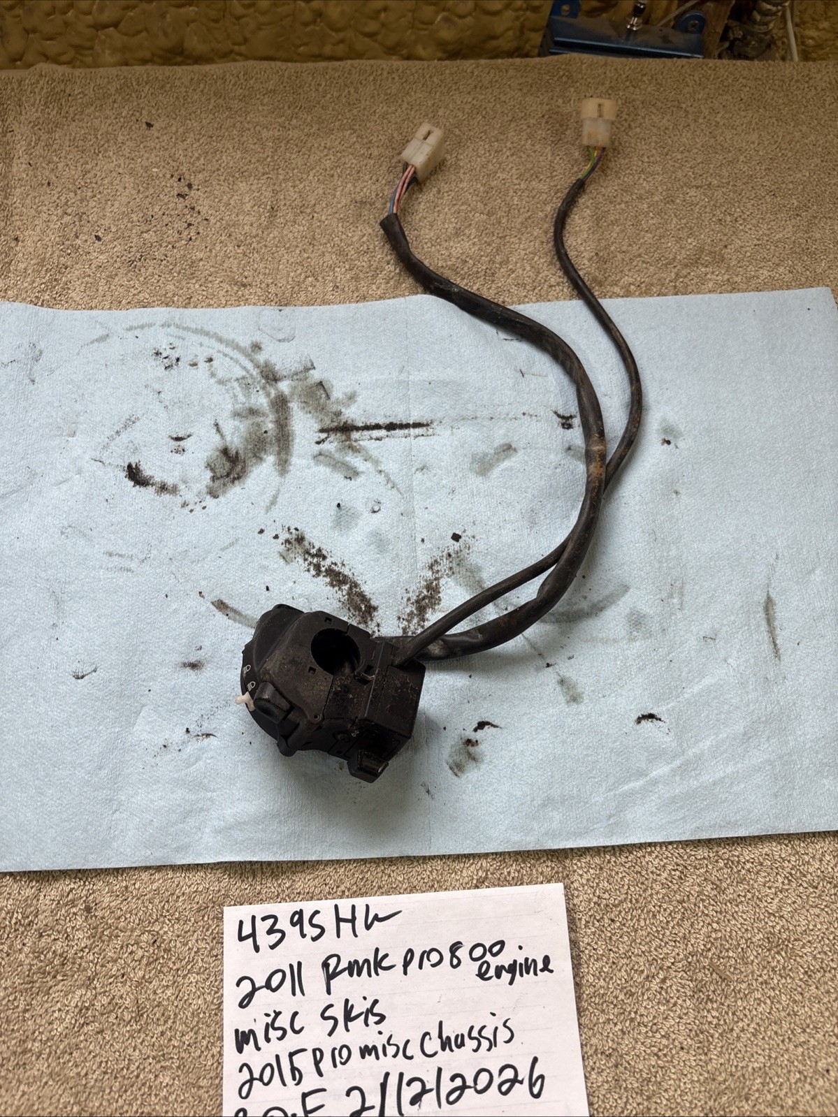 Harley Davidson Left Handlebar Switch Assembly Domino 0090AF.00 439