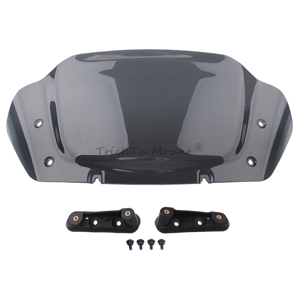 Smoke 10″ Wave Windshield Wind Shield For Harley CVO Street Glide FLHXSE 2024 23