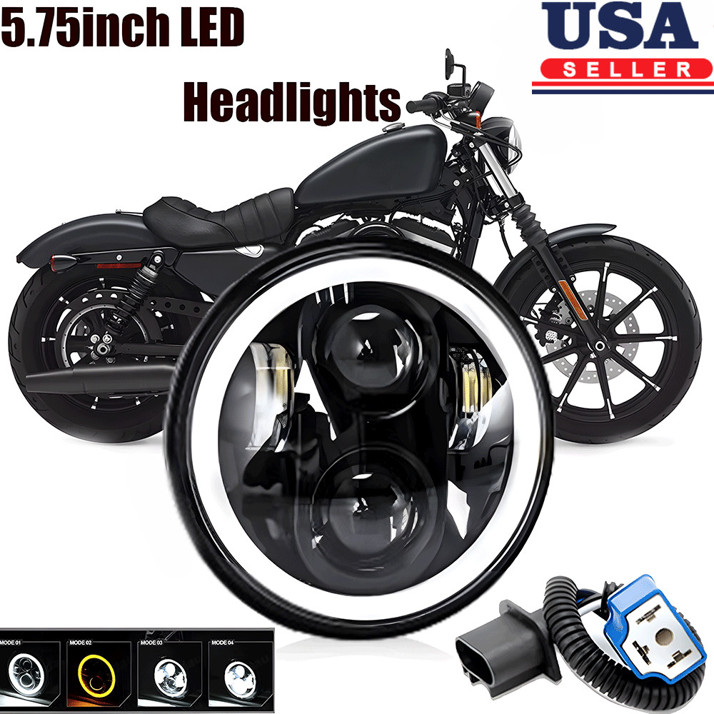5 3/4 5.75″ LED Headlight Projector For Harley-Davidson Dyna Wide Glide FXDWG