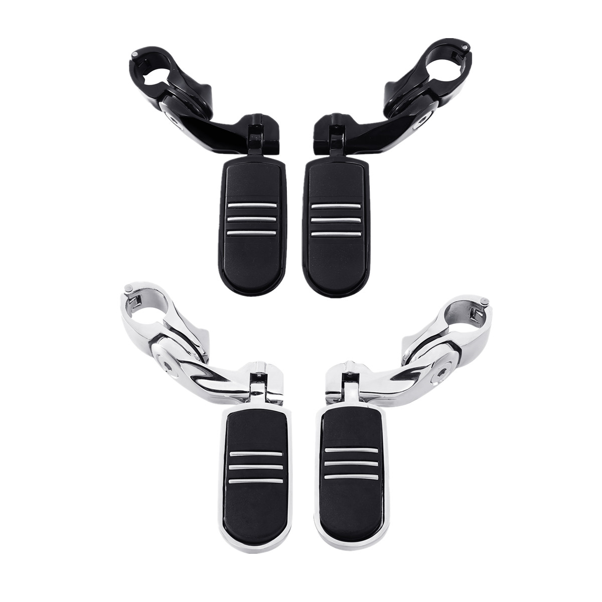 32mm 1.25″ Short Angled Highway Engine Guard Foot Pegs For Harley Touring Models