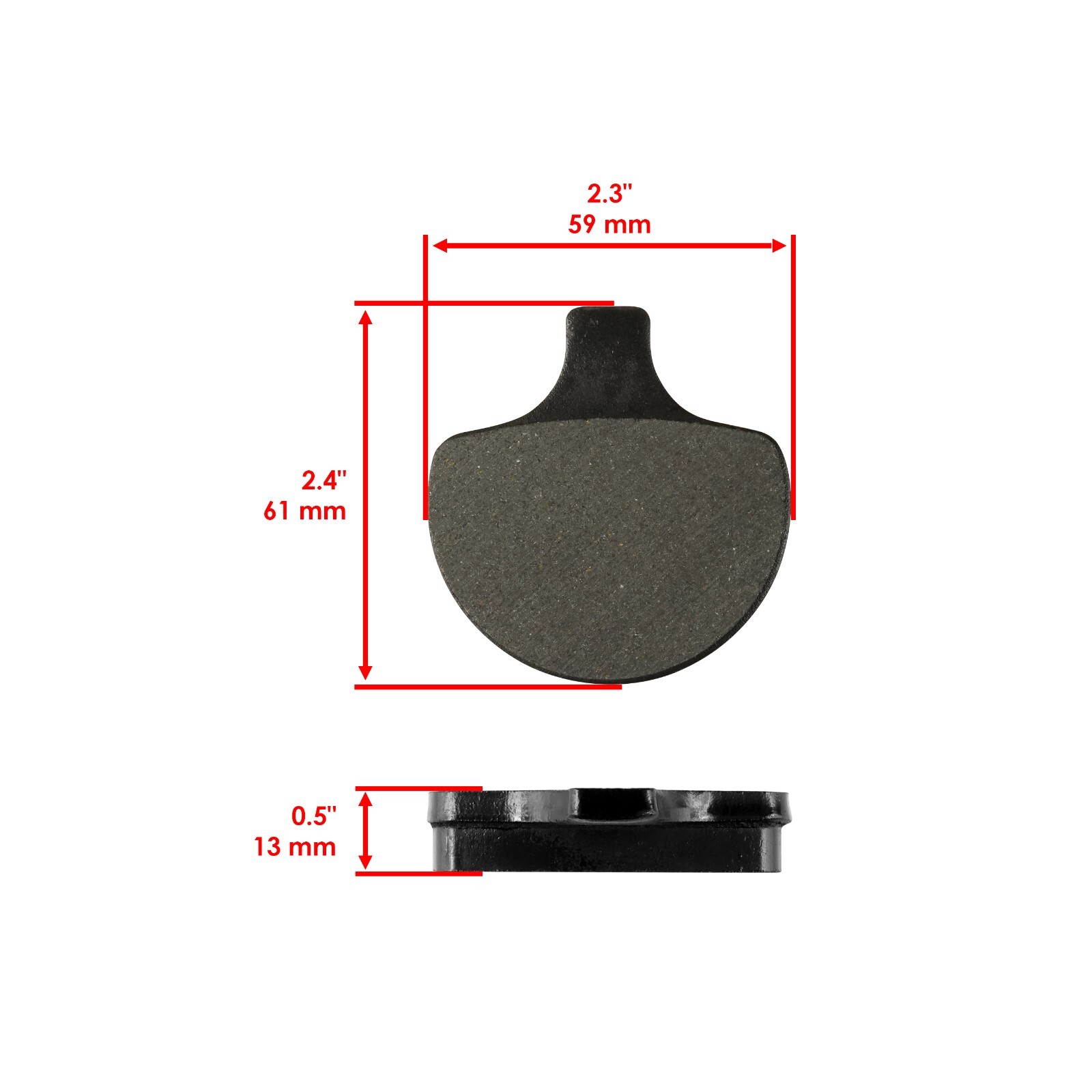 for Harley Davidson FLHTC Electra Glide Classic 1984-1999 Front Rear Brake Pads