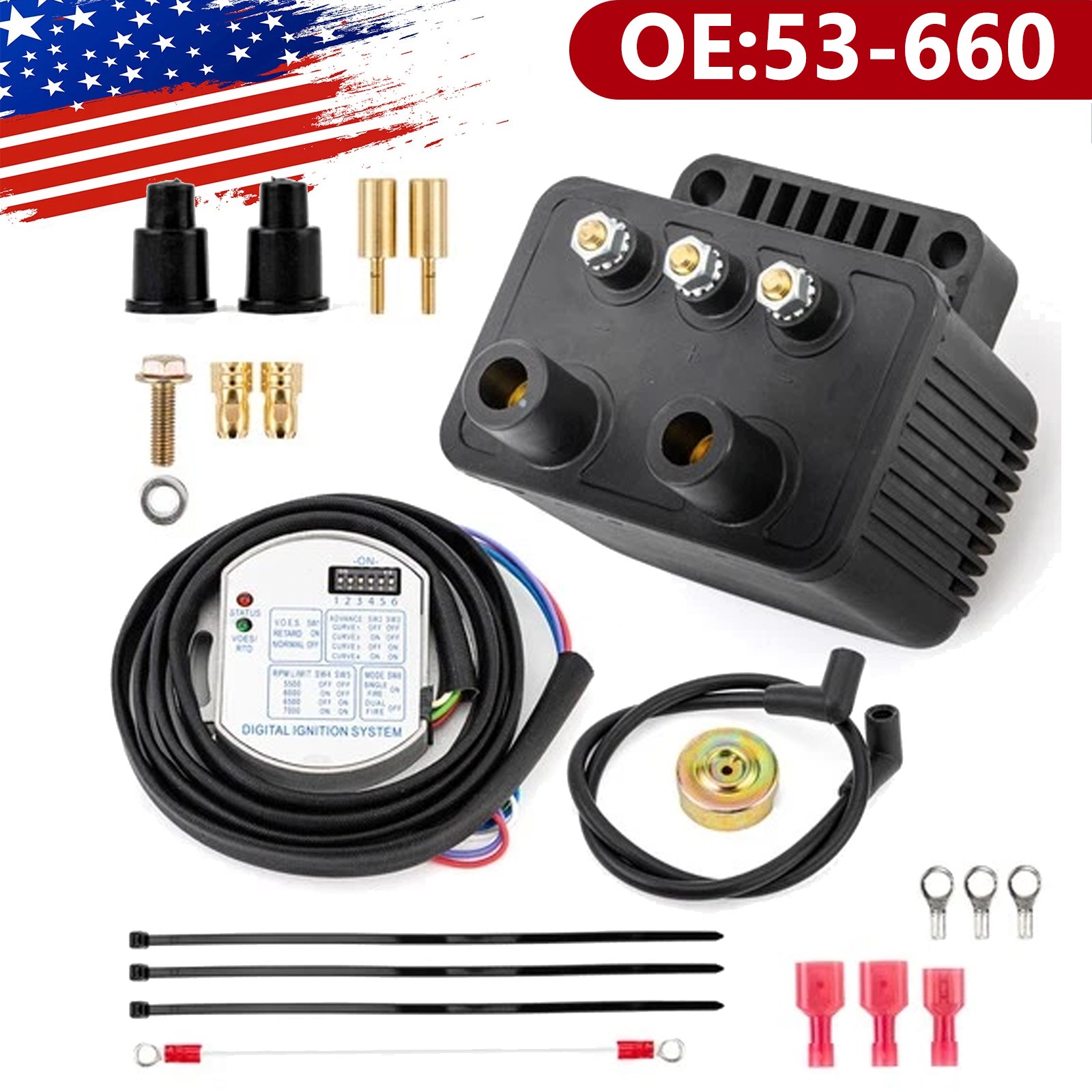 Replace Ultima Programmable Ignition 53-660 For Harley Shovelhead Evolution New