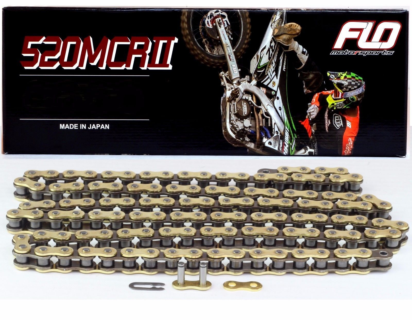 Kawasaki KX450F Sprocket Set / Chain Combo Kit Gold Motocross Black 13/51T
