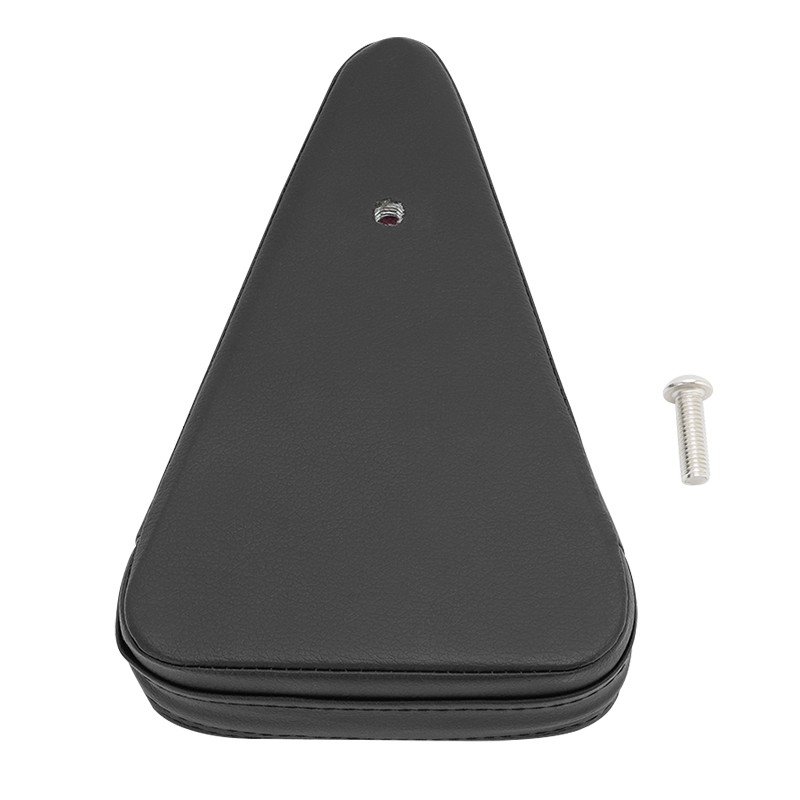 Black Passenger Backrest Sissy Bar Pad For Harley Touring Suzuki Honda Kawasaki