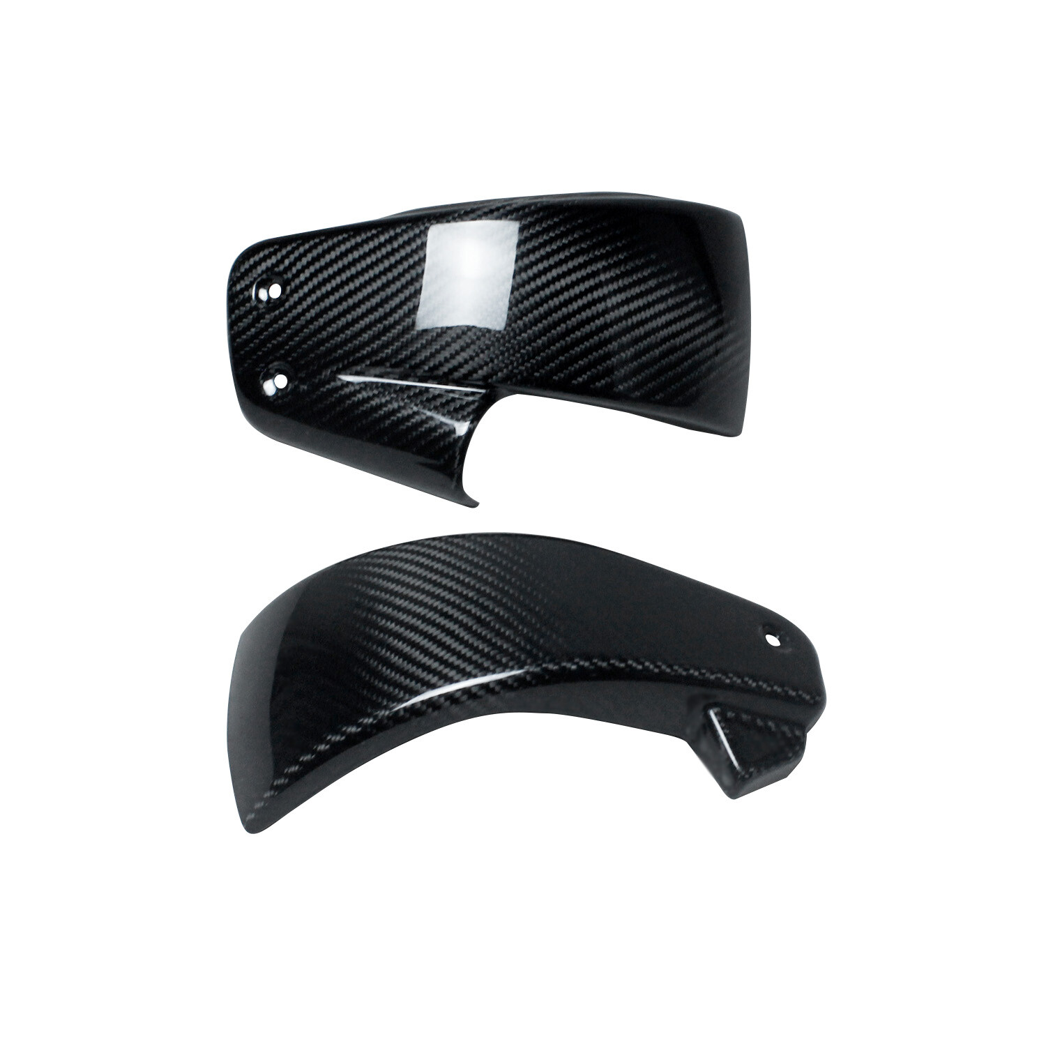100% Black Carbon Fiber Side Covers for Harley 18-2024 Fat Boy Breakout FLDE