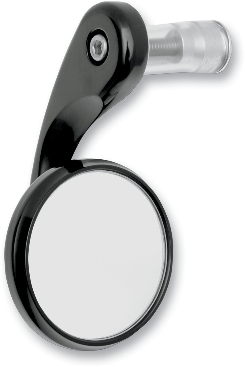 Alloy Art BSML-2 Bar-End Shooter Mirror Left Side Black Billet