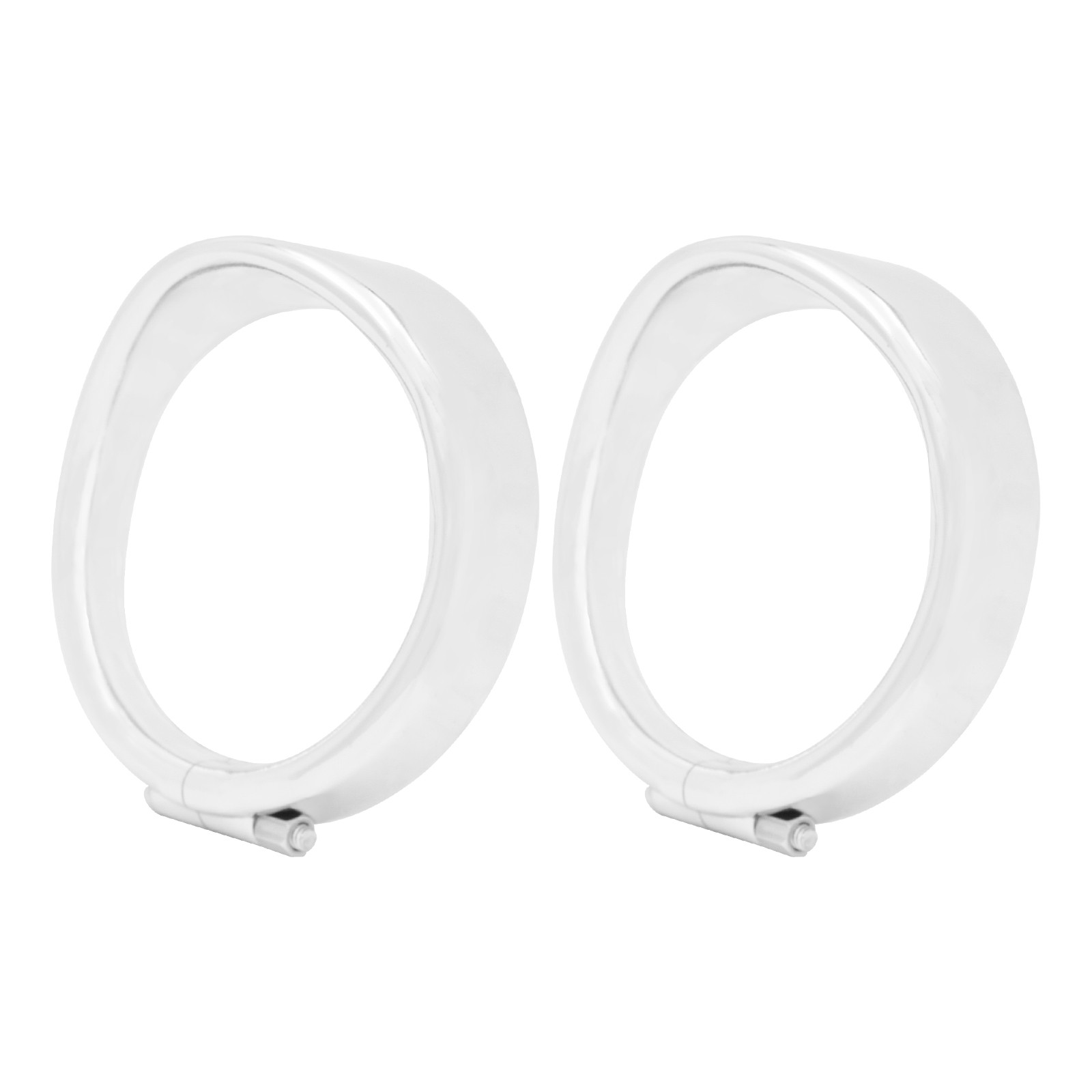 Aluminum Chrome Turn Signal Light Bezel Trim Ring For Harley Touring Road King