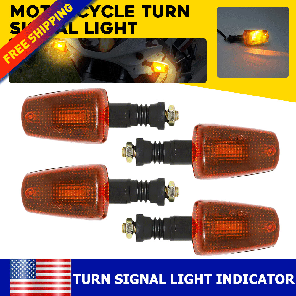 For Yamaha TW200 XT225 XT250 Turn Signal Light Lamp Pair Front/Rear Indicator 4x