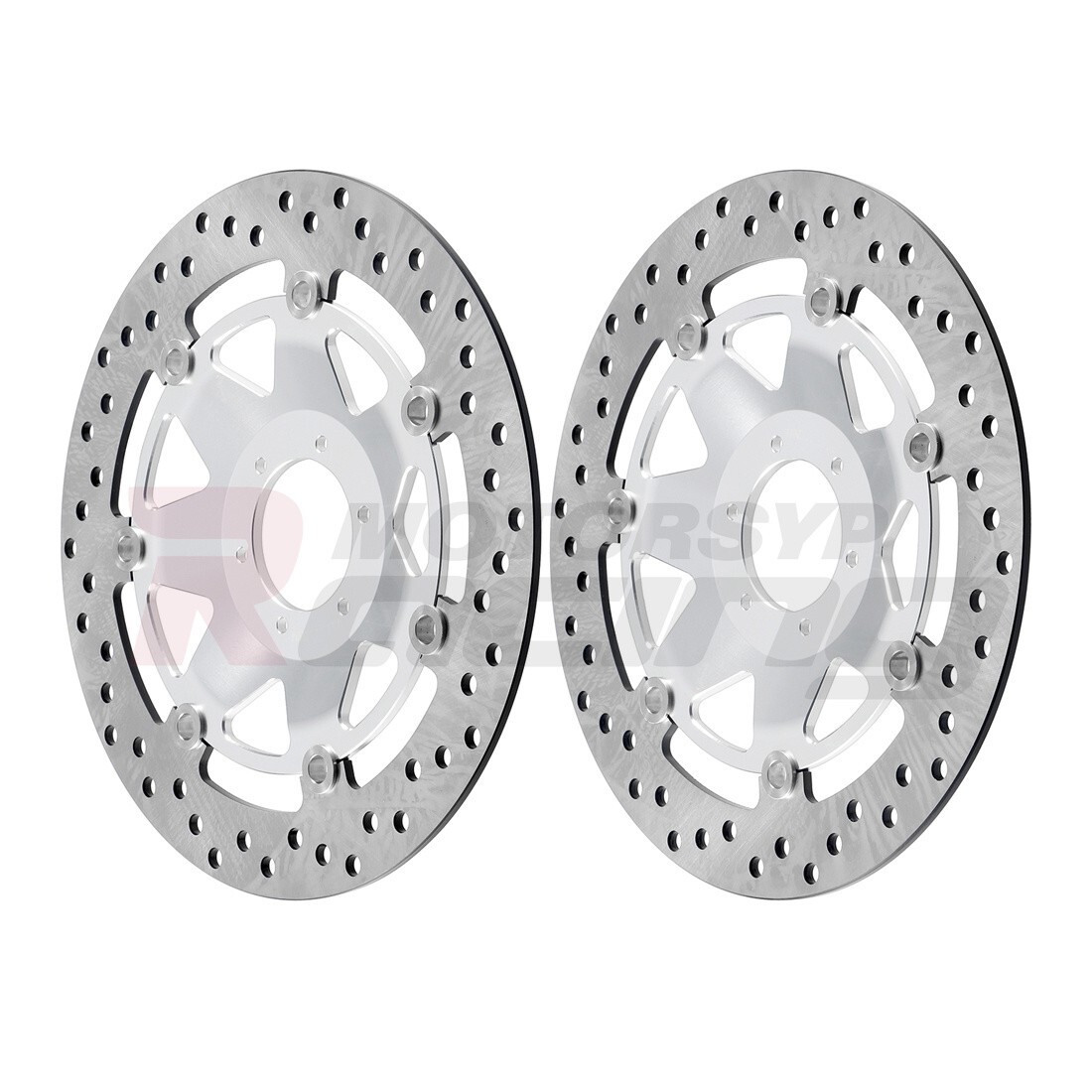 2xFront Disc Brake Plate Rotor Replacement For Honda GL1800 Goldwing 2001-2015