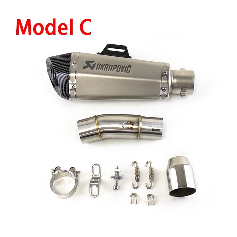 For Kawasaki Ninja 400 Ninja 500 Z400 Z500 Exhaust Tips Mid Pipe Slip On Muffler