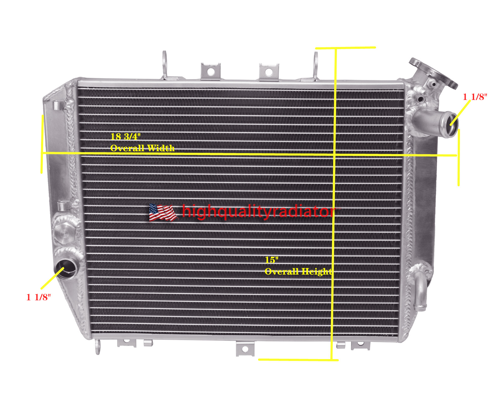 All Aluminum Radiator For 2000-2001 Kawasaki Ninja ZX12 ZX12R ZX12-R