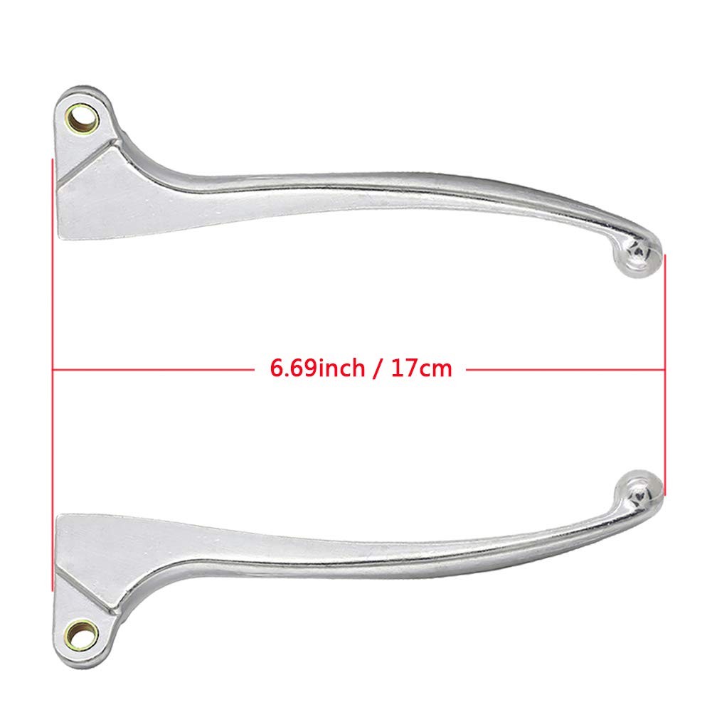 motoparty Handle Clutch Brake Lever for Honda XL 175 185 / CM 185 200 Silver