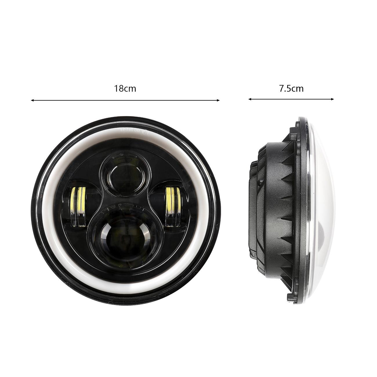 7″ LED Headlights & Fog Passing Light Bar For Kawasaki Vulcan VN 1500 1600 1700