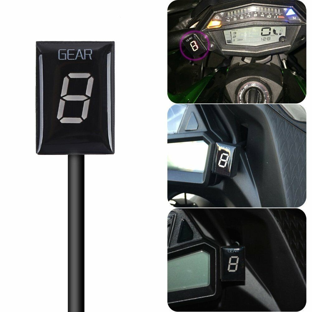Digital Gear Indicator Green LED for Kawasaki Ninja ER-6F/6N Vulcan Versys Mule