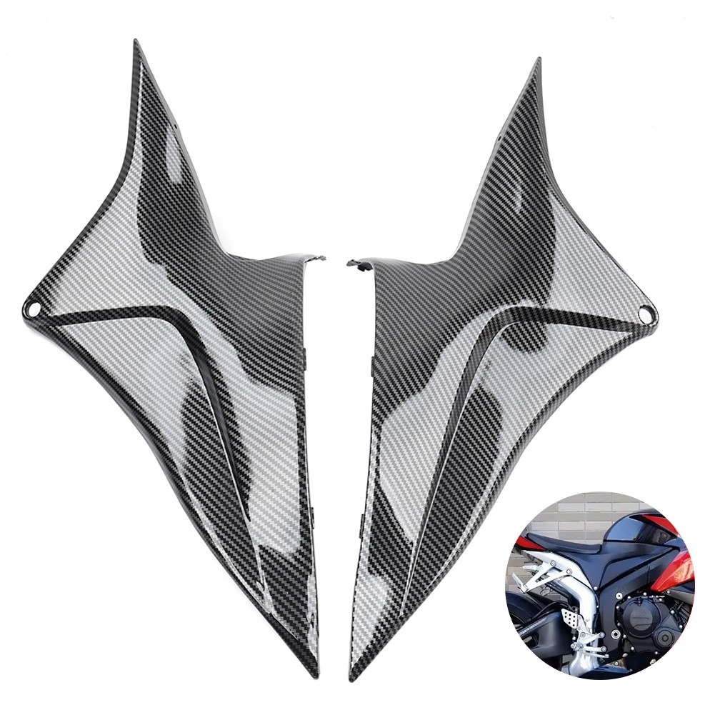 Carbon Fiber Gas Tank Side Fairing Knee Cover For Honda CBR600RR 2007-2012