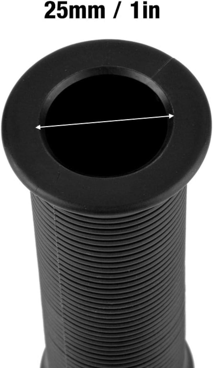 1 Inch Motorcycle Grips, Pair 1inch 25mm Universal Vintage TPU HandlColor: black