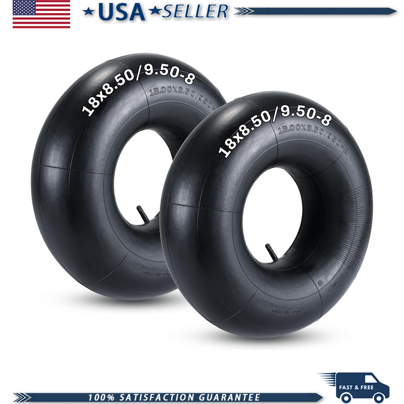 2 Pack 18×8.50-8 18×9.50-8 Inner Tube TR13 Straight Valve Stem Go Karts and ATVs