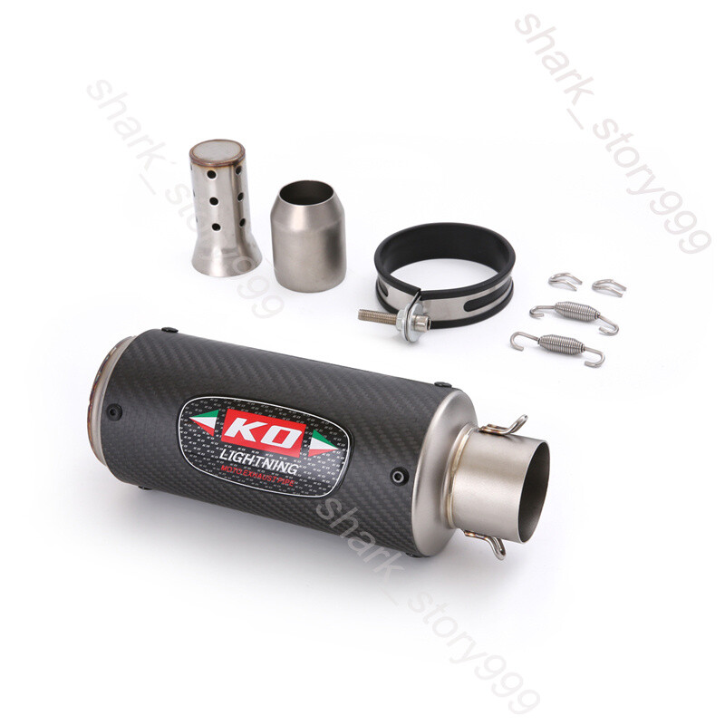 51-38mm Motorcycle Street Bike Exhaust Tips Muffler Pipe With DB Killer Silencer