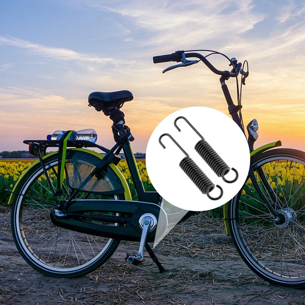 QKDS 2pcs Mini Bike Kickstand Spring, 10cm/3.94inch free size, Black