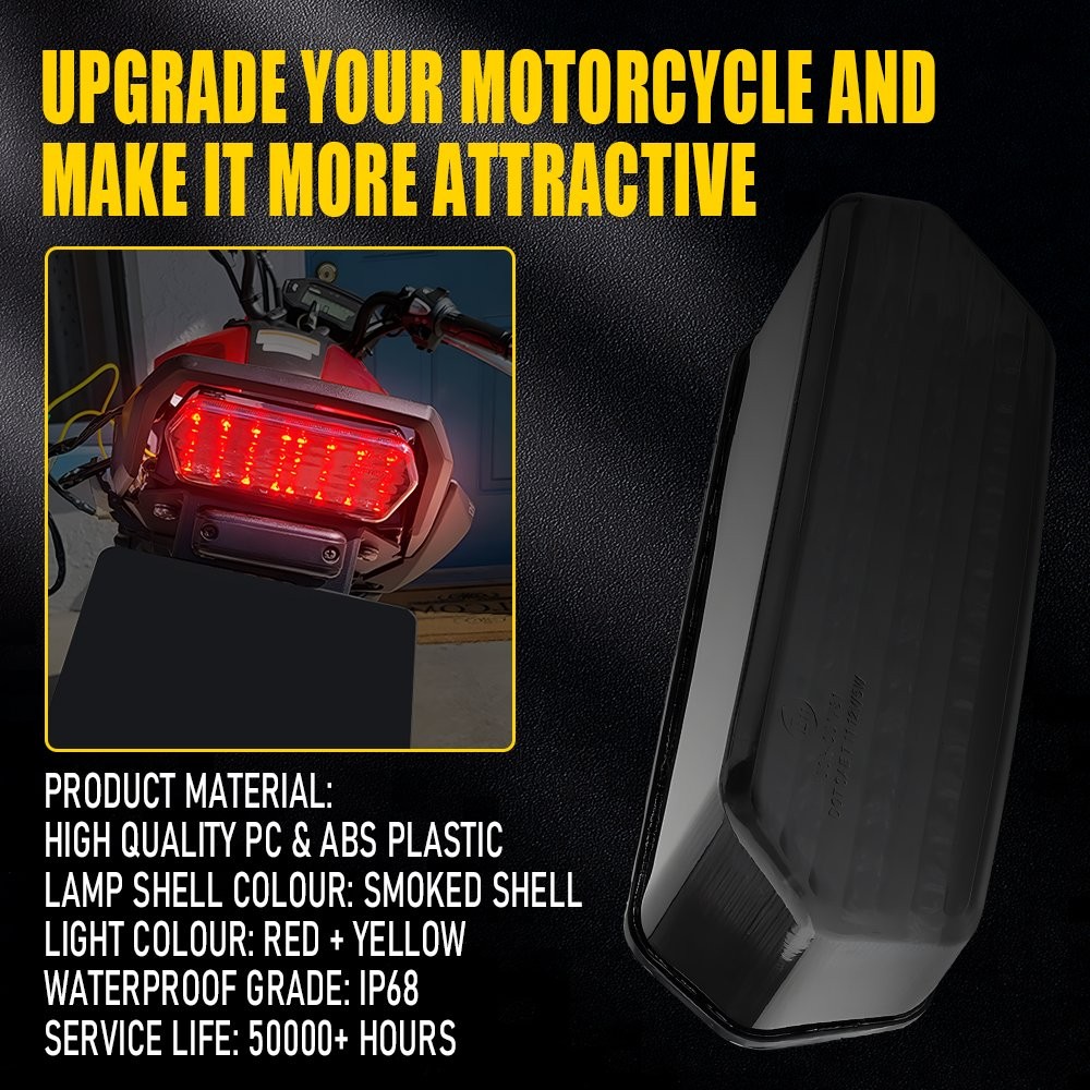 Integrated LED Tail Light Brake Turn Signal For Honda Grom 125 CBR650F CTX700N A