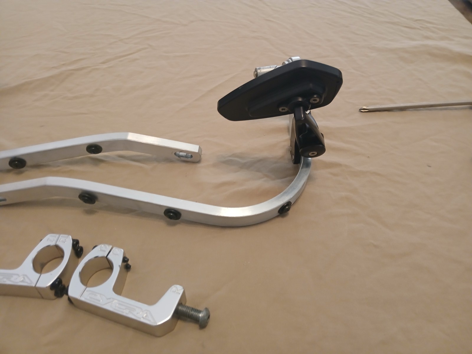Rottweiler Performance quick flip mirrors with Cryra Hand Guards