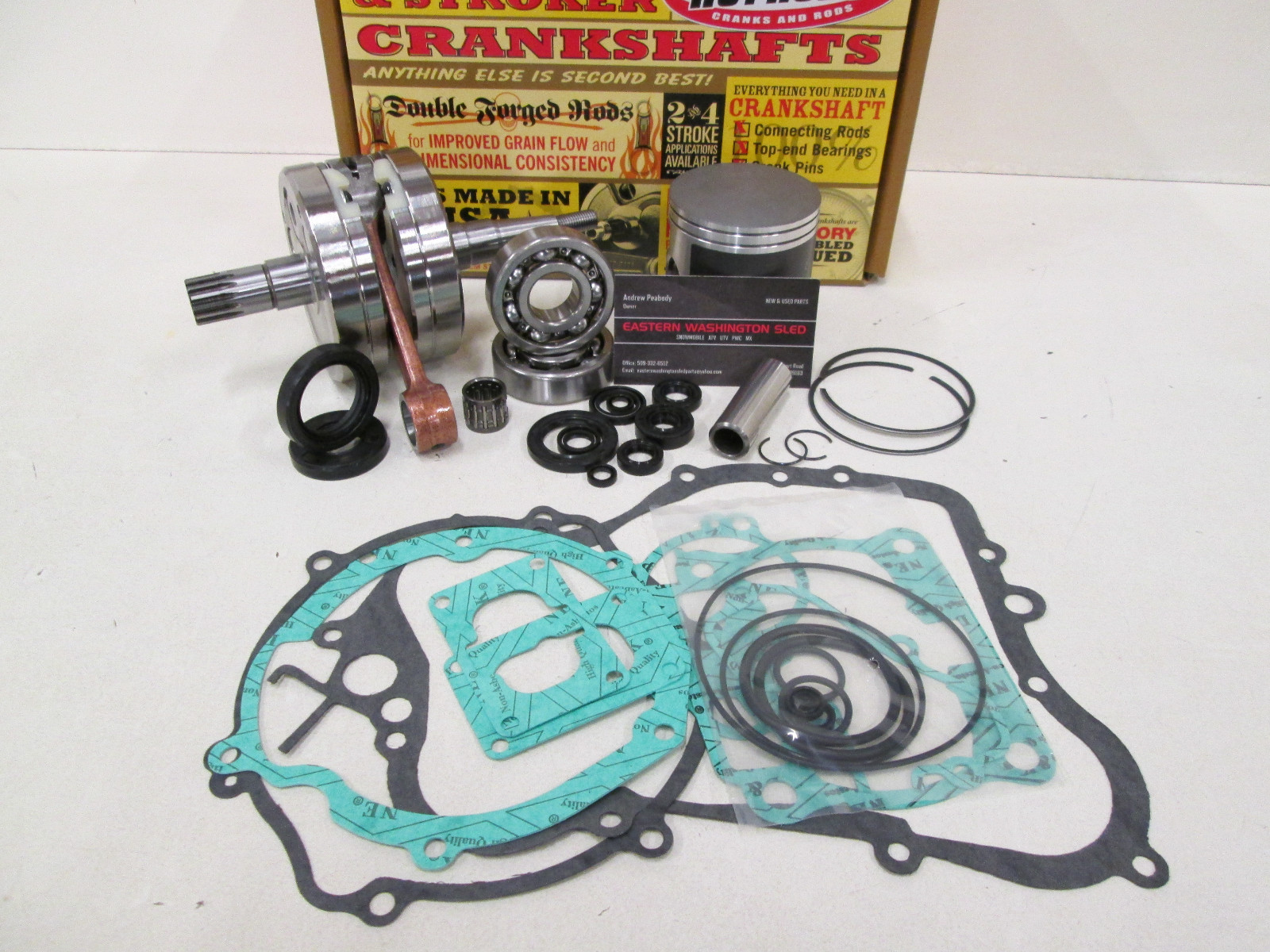 KTM 300 ENGINE REBUILD KIT HOT RODS CRANKSHAFT, PRO X PISTON, GASKETS 2005-2007