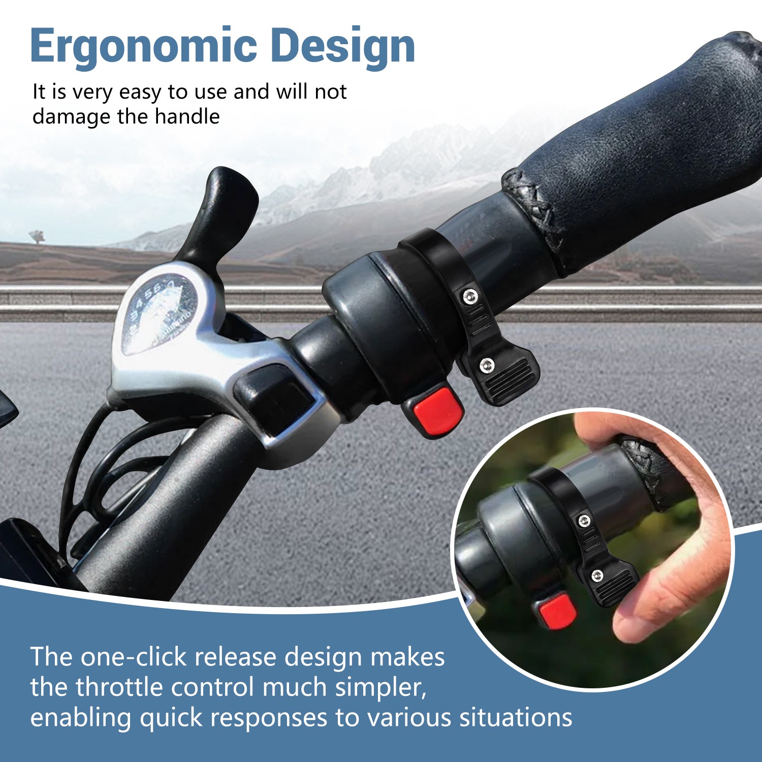 eBike Thumb Throttle Adapter Conversion Kit for RAD for Himiway for Proudy PETG
