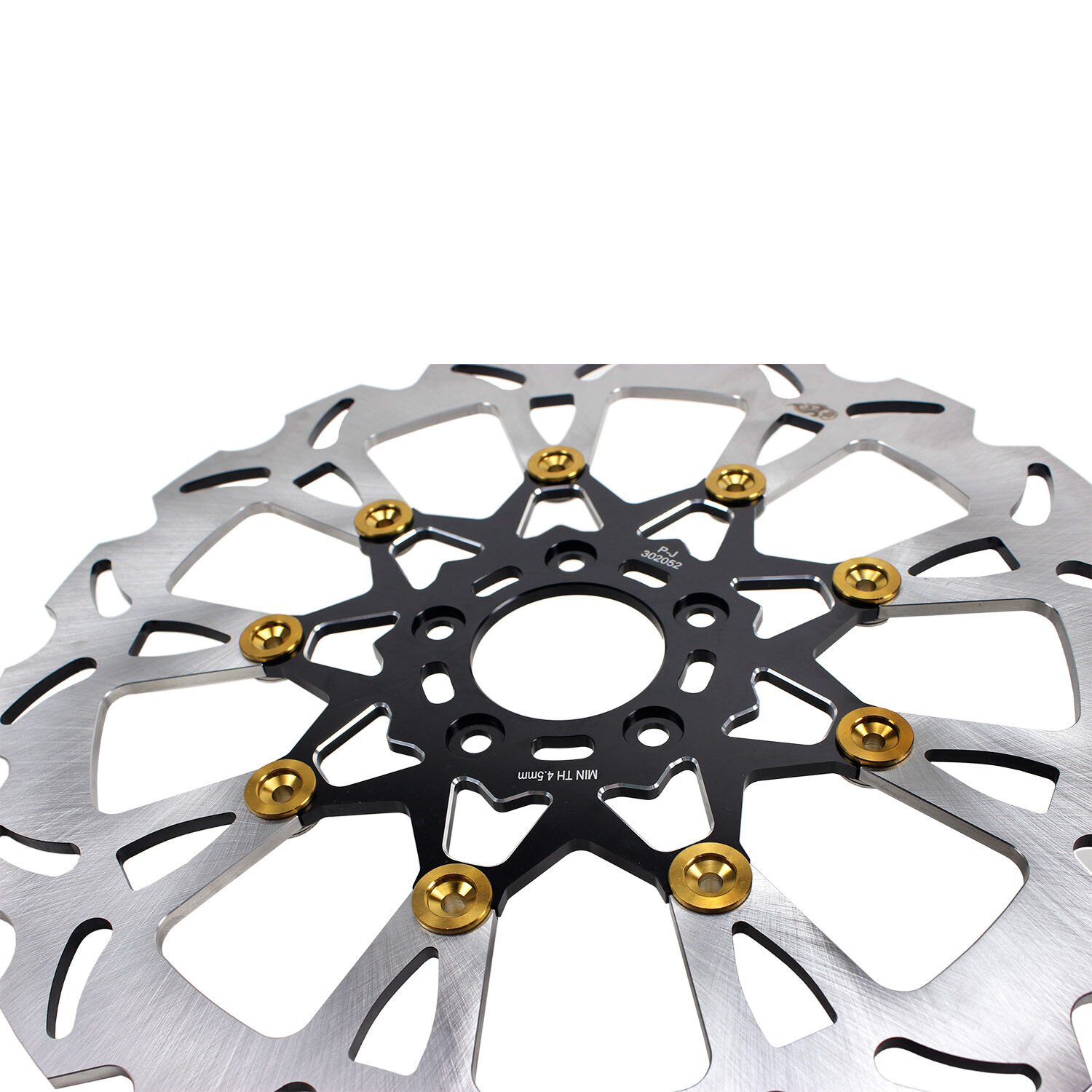 14″ Big Front Brake Rotor w/Caliper Bracket for Harley 00-17 Dyna 00-14 Softail
