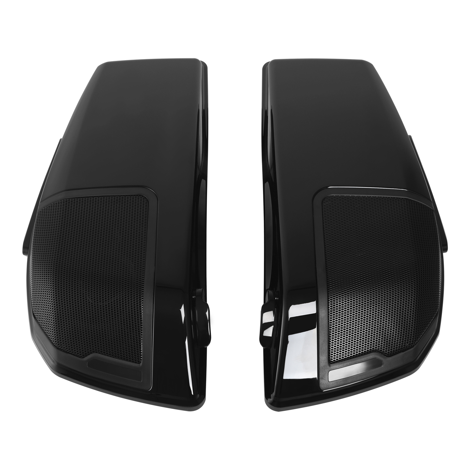 Vivid Black Hard Saddlebags Fit For Harley CVO Street Road Glide ST FLHX 23-25
