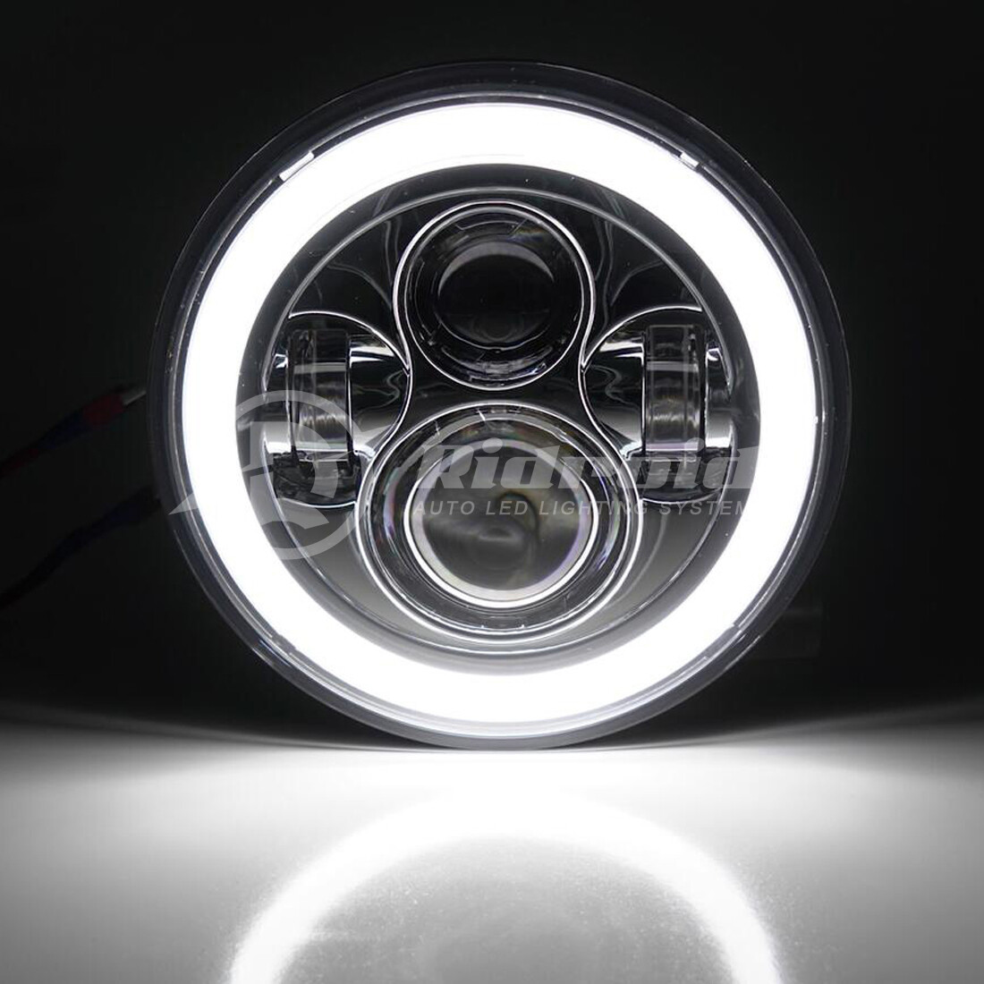 7″ Inch Projector LED Headlight Halo DRL For Harley-Davidson Street Glide FLHX