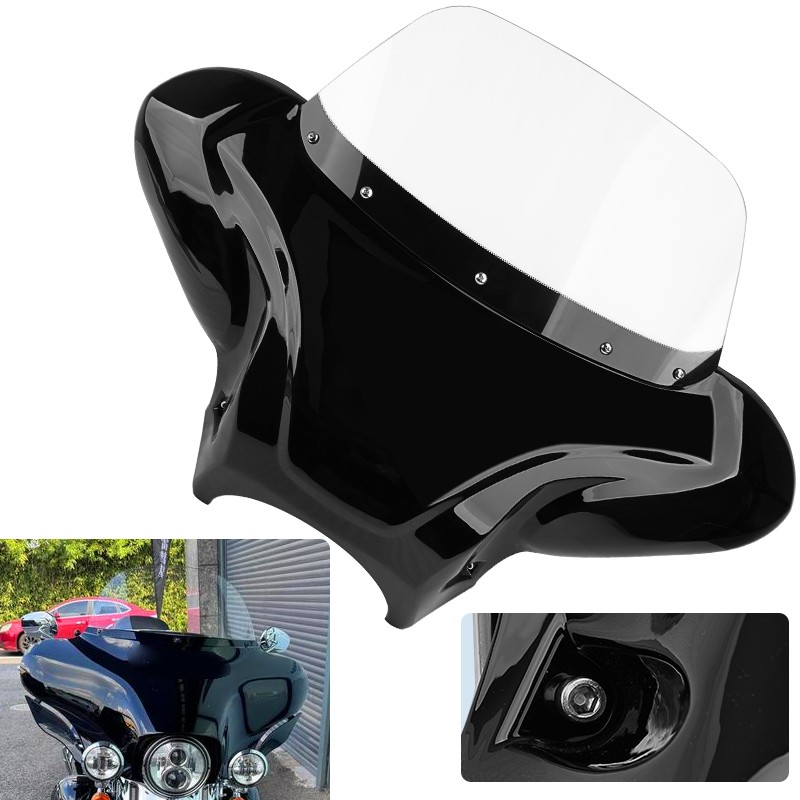 Universal Front Fairing Batwing Windshield Windscreen For Harley Yamaha Suzuki