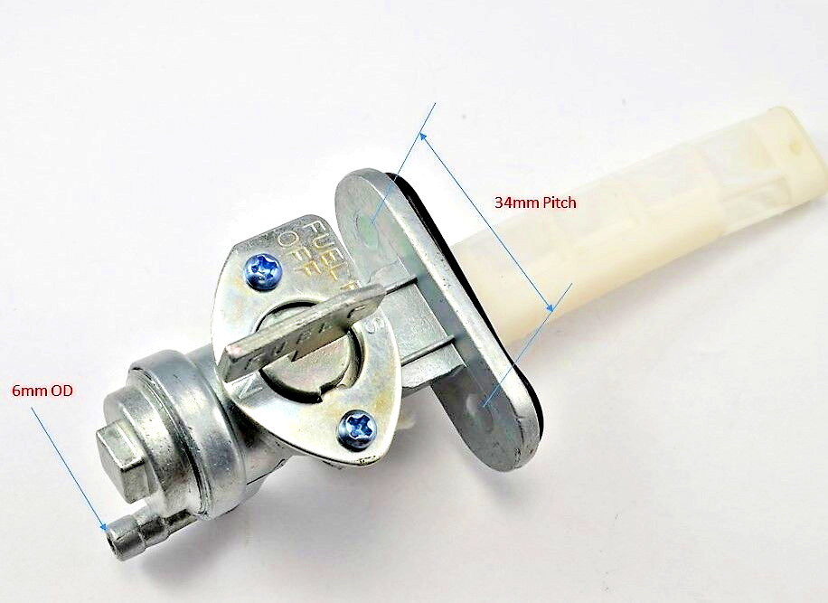 Kawasaki KE100 Petcock Fuel Tank Switch Valve Assembly (1982-01)