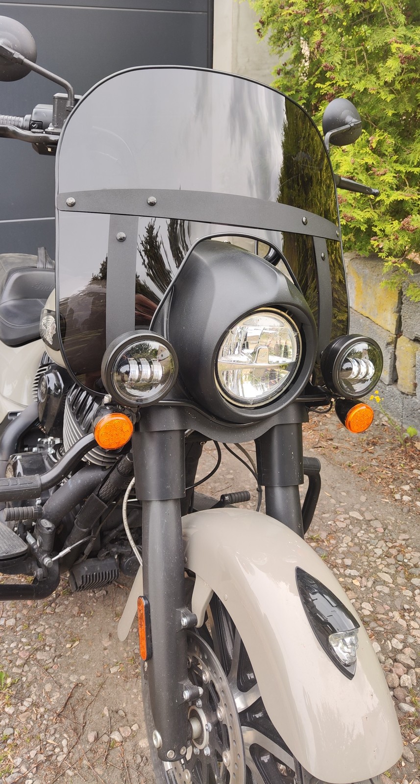 Indian Springfield Dark Horse 1800 (2018-2025) 4 mm Chopper Windshield Screen 2