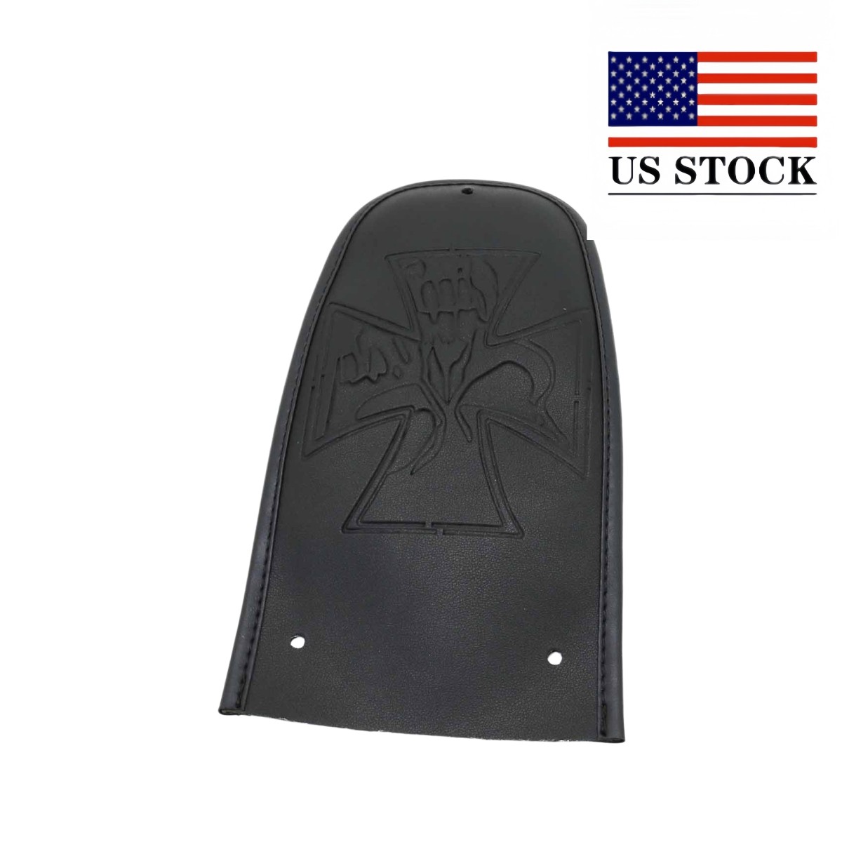 Black Pu Leather Fender Bib For Harley Touring Flht Flhtp 1997-2019
