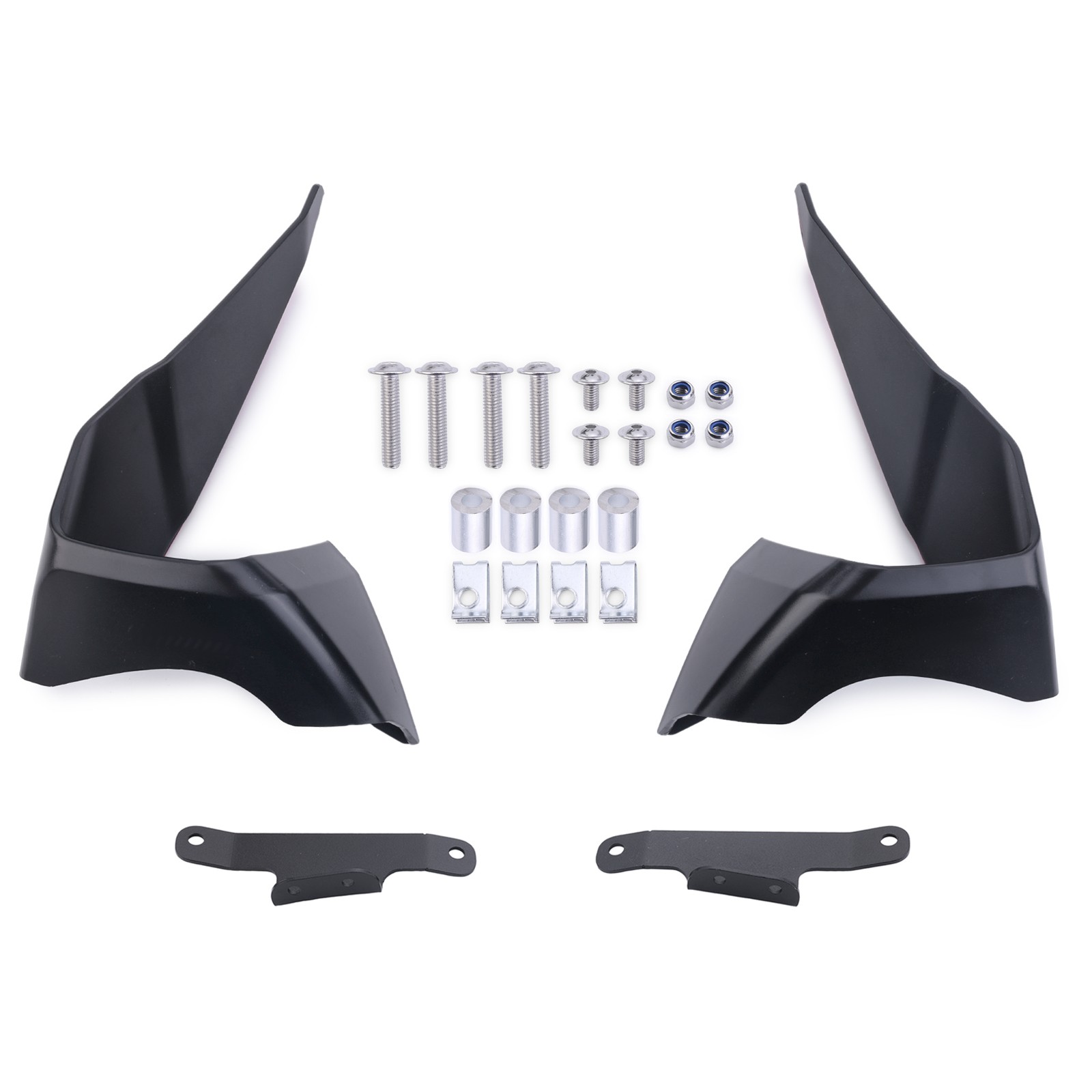FRONT SPOILER WING AERODYNAMIC WINGLET KIT FOR KAWASAKI ZX-6R 2024-2026 FAIRING