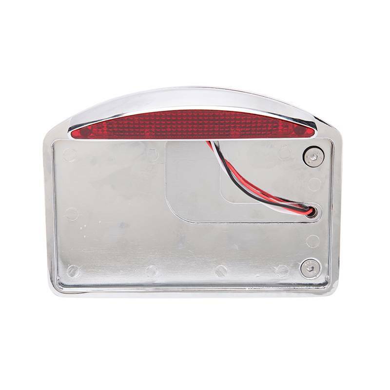 Motorcycle License Plate LED Tail Light Horizontal Side-mount Bracket For Harley