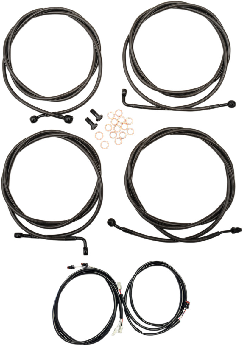 LA Choppers Plug-and-Play Cable Kit 18-20in Handlebars LA-8054KT3-19M ABS