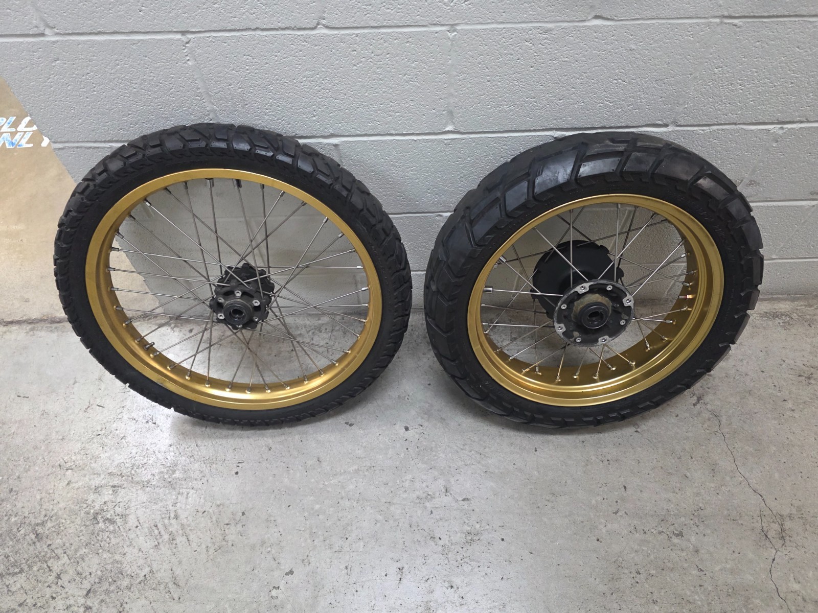 Genuine Honda Africa Twin Front and Rear Wheels Gold