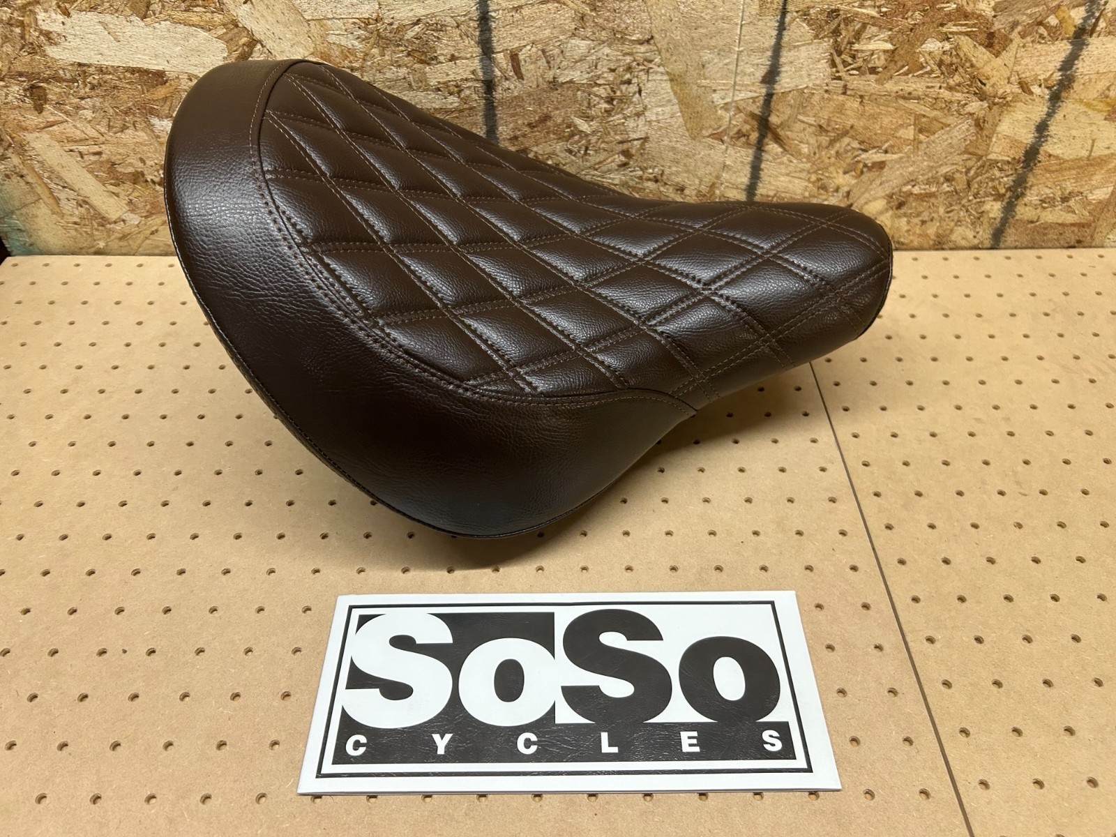 Triumph Bonneville Speedmaster Solo Seat quilted Brown #A9700441