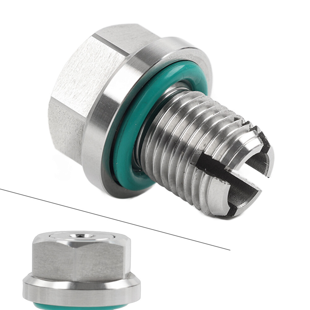 1/2″-20 Stainless Steel Oversize MAGNETIC Oil Drain Plug with Gasket For Harley